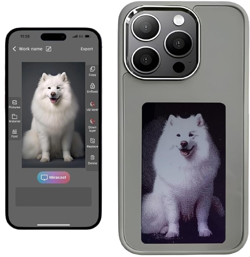 The Original E-ink screen phone case