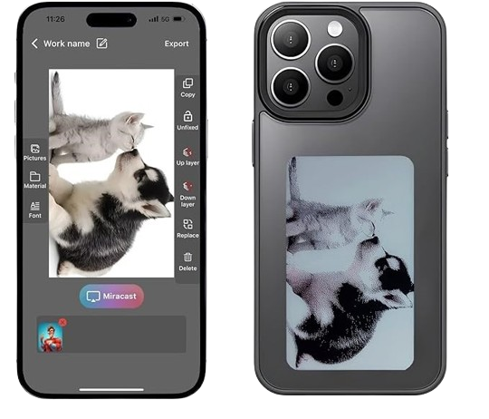 The Original E-ink screen phone case